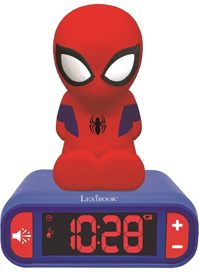 Lexibook Spiderman 3D Alarm Clock with Night Light - Image 1