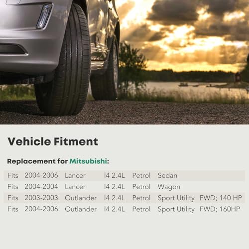 YHTAUTO Lower Engine Oil Pan with Drain Plug and Baffled Replacement for Mitsubishi Lancer 2004-2006(CS7A), Lancer 2004(CS7W), Outlander 2003-2006 FWD, L4 2.4L - Image 2