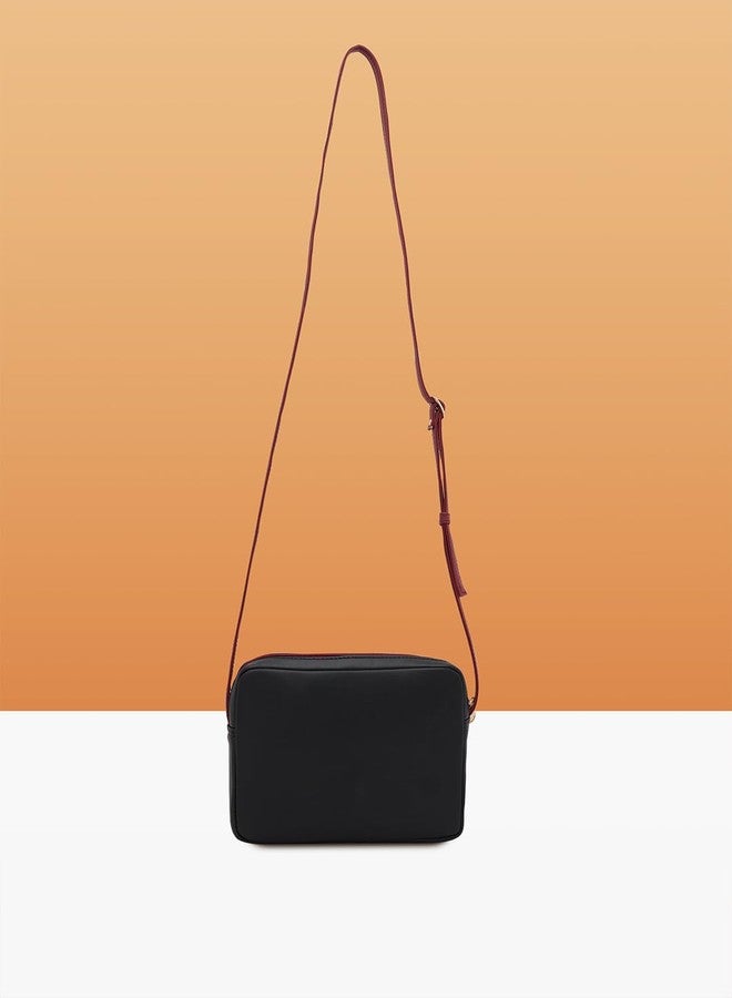 Caprese Maree Sling Small Black Bag for Women|Adjustable Strap for Comfortable Wear|Versatile Handbag for Everyday Use, Travel, and Special Occasions - Image 2