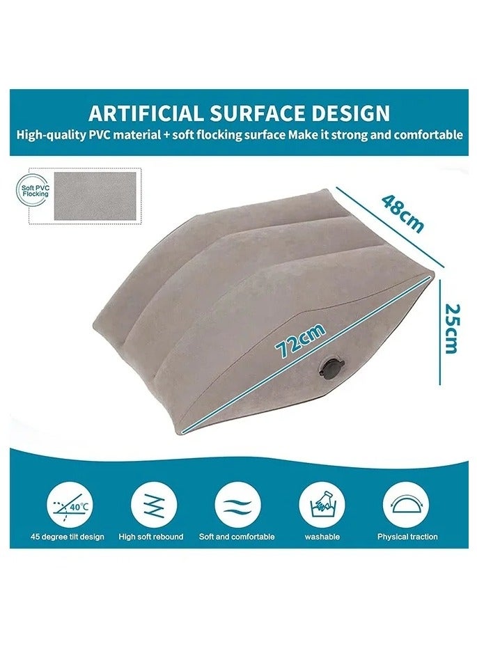 Inflatable Leg Elevation Pillow ,Leg Pillow for Sleeping Wedge Pillow Leg Rest Pillow with Inflatable Bag, Relax Muscle Relieve Pain in Back Legs Knees After Surgery Improve Blood Circulation - Image 4