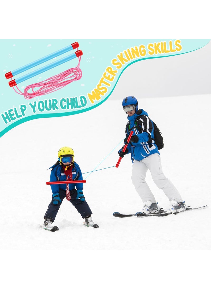 Civaner Civaner 4 Pcs Kids Ski Trainer Ropes Downhill Simple Harness Free Design Straps for Teaching Children Skiing Safely  - Image 5