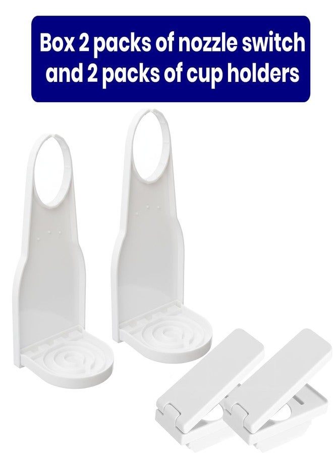 Bmpzery 2 Pcs Laundry Detergent Cup Holder Upgraded Press Switch Nozzle Reusable Drip Catcher Soap Station For Utility Room Organization Storage - Image 4