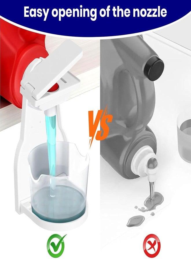 Bmpzery 2 Pcs Laundry Detergent Cup Holder Upgraded Press Switch Nozzle Reusable Drip Catcher Soap Station For Utility Room Organization Storage - Image 3