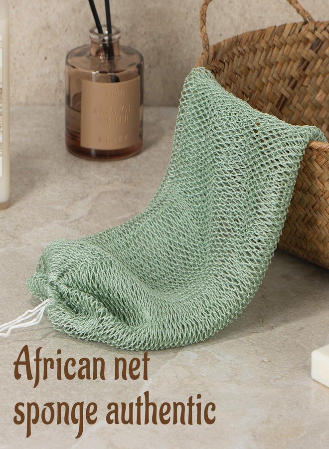 Yiclick African Net Sponge Authentic with Knots - Exfoliating Washcloth Towel, Back Scrubber for Shower Bath, Exfoliating Body Scrubber Exfoliator, African Rags Wash Cloth Loofah Lufa Sponge - Image 2