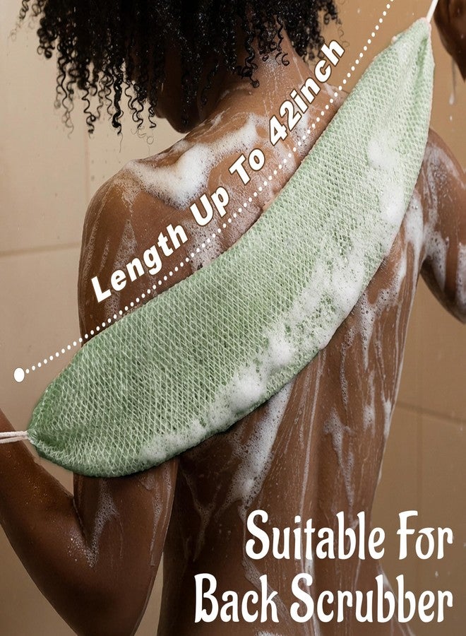Yiclick African Net Sponge Authentic with Knots - Exfoliating Washcloth Towel, Back Scrubber for Shower Bath, Exfoliating Body Scrubber Exfoliator, African Rags Wash Cloth Loofah Lufa Sponge - Image 3