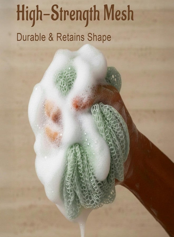 Yiclick African Net Sponge Authentic with Knots - Exfoliating Washcloth Towel, Back Scrubber for Shower Bath, Exfoliating Body Scrubber Exfoliator, African Rags Wash Cloth Loofah Lufa Sponge - Image 5