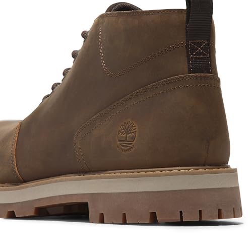 Timberland حذاء تشوكا ميد من تيمبرلاند للرجال بطراز بريتون رود، مقاوم للماء، لون صدئ، مقاس 7.5 عريض - Image 2