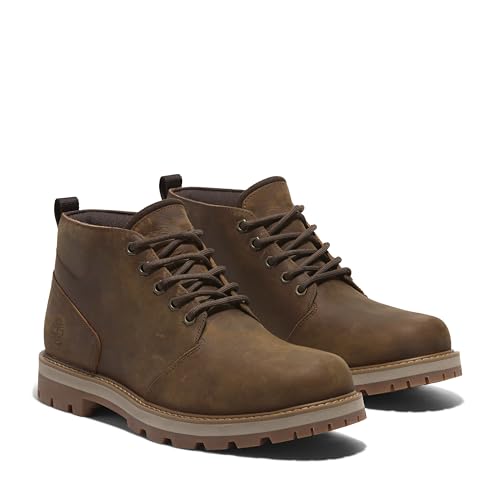 Timberland حذاء تشوكا ميد من تيمبرلاند للرجال بطراز بريتون رود، مقاوم للماء، لون صدئ، مقاس 7.5 عريض - Image 5