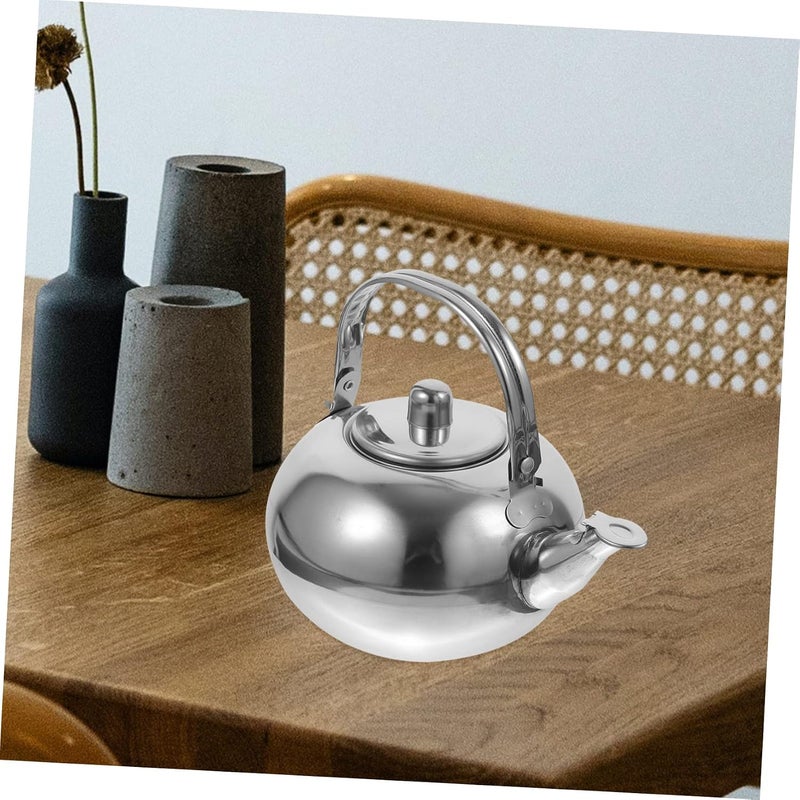 Vosarea Thick Insulated Stainless Steel Tea Pot Vacuum Water Pot for Home Office Travel Thermal Teapot for Tea Beverages Silver - Image 5