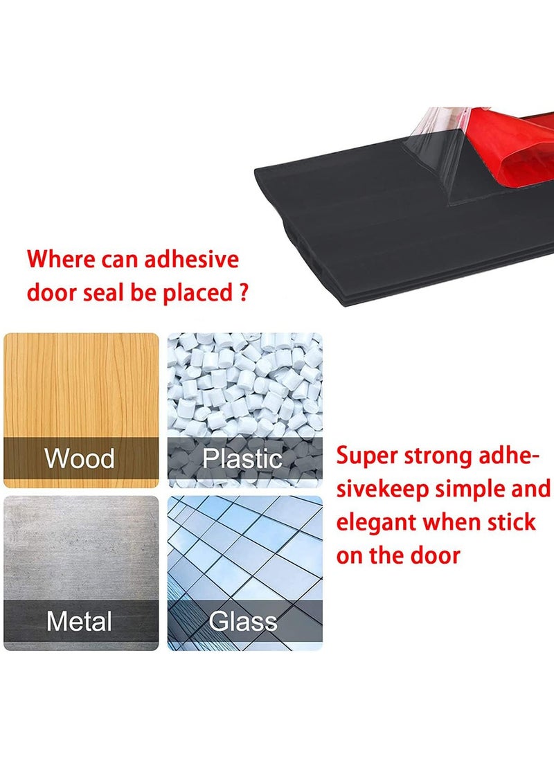 GoodTool - Door Seal Strip Under Door Draft Stopper Rubber Weather Stripping Soundproof Door Bottom Seal Suitable for Windproof Dustproof and Insect Proof - Image 1