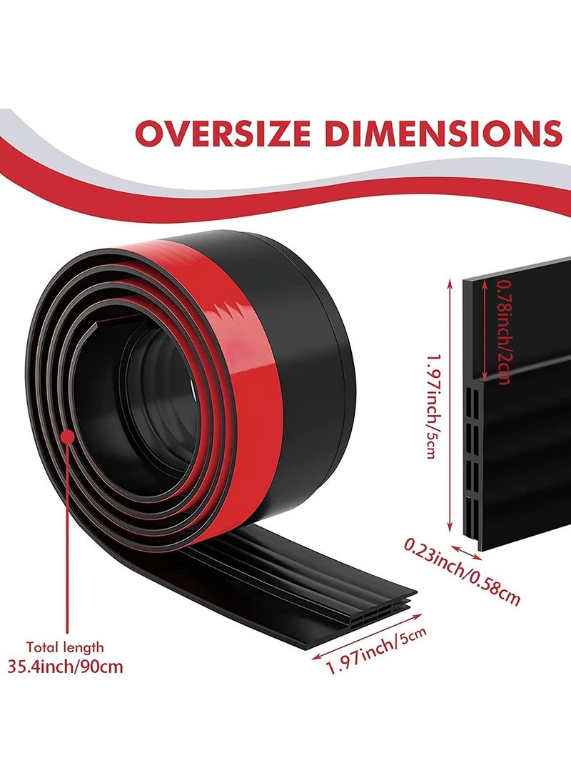 GoodTool - Door Seal Strip Under Door Draft Stopper Rubber Weather Stripping Soundproof Door Bottom Seal Suitable for Windproof Dustproof and Insect Proof - Image 1
