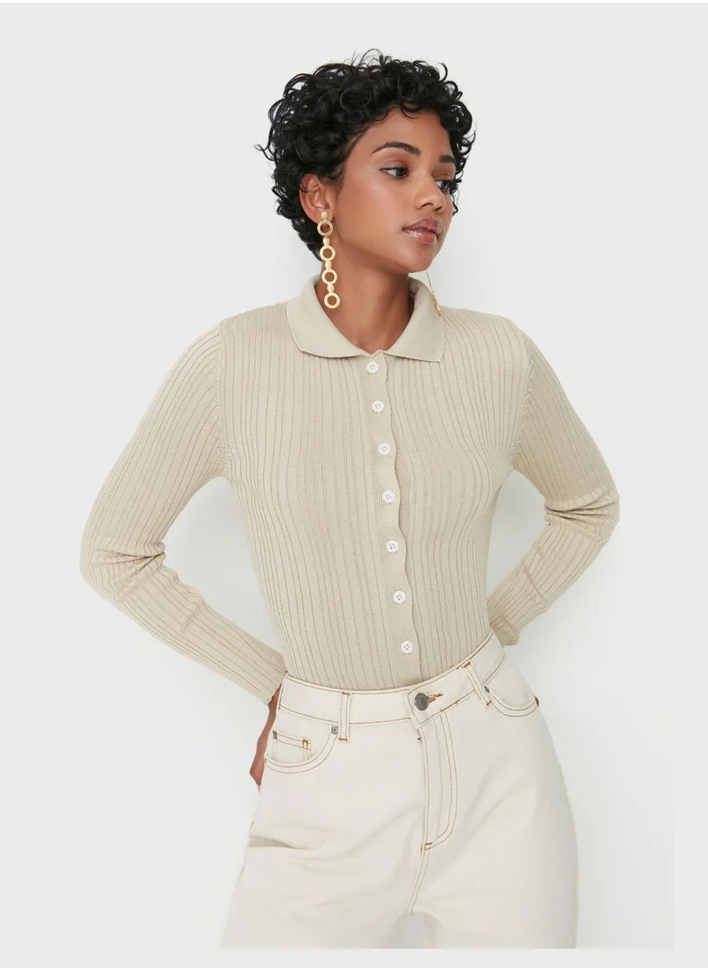 trendyol Knitted Button Down Cardigan