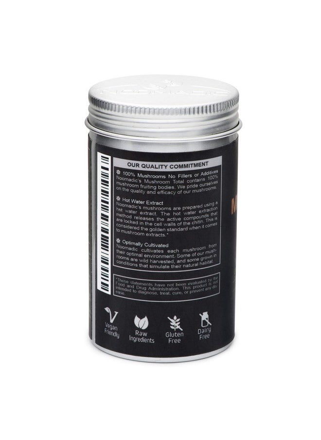 Noomadic Mushroom Total, 60 Capsules, 500Mg, 30% Beta Glucans, Adaptogenic Mushroom Complex Of Lions Mane, Turkey Tail, Chaga, Reishi, Cordyceps, Hot Water Extract, Fruiting Bodies.  - Image 3