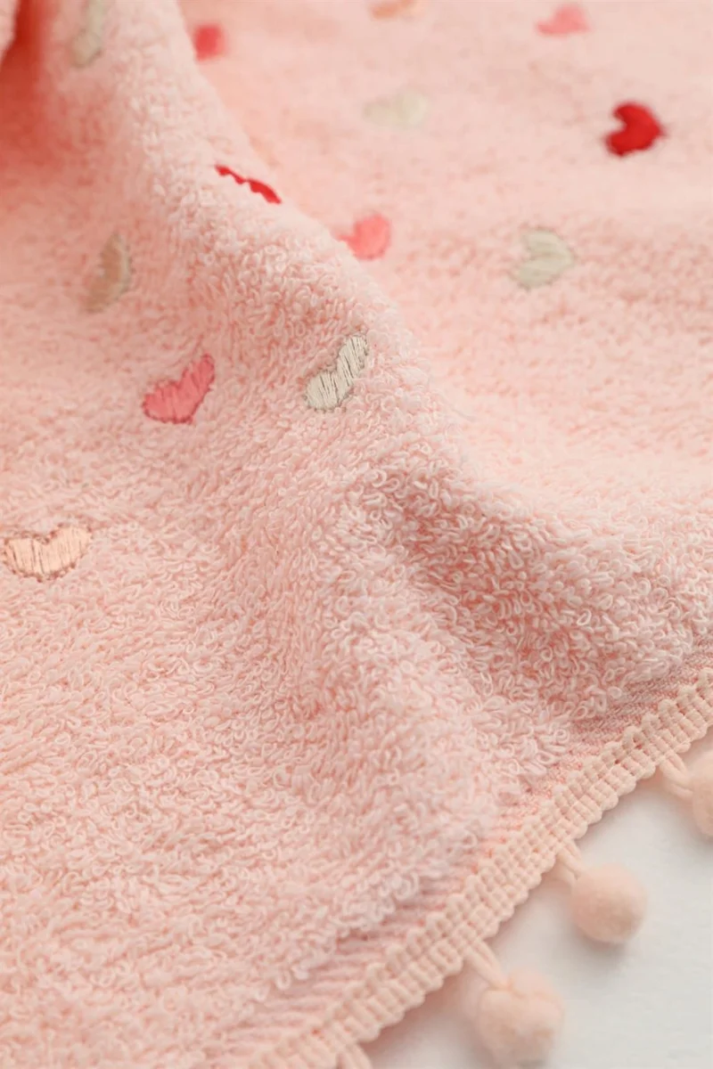 فافورا Pompom 2-Pack Hand and Face Towel 50x90 - Powder