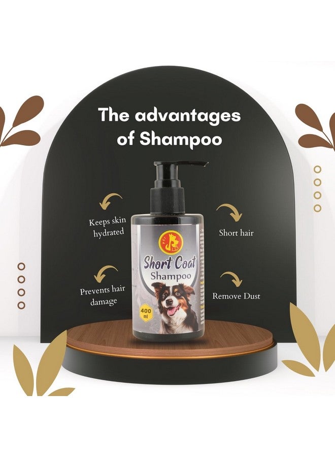 بت شامبو للشعر القصير للكلاب والحيوانات الأليفة - لتفتيح وتوحيد لون البشرة، مرطب ومرطب، إحساس بالانتعاش (400 مل) - Image 5