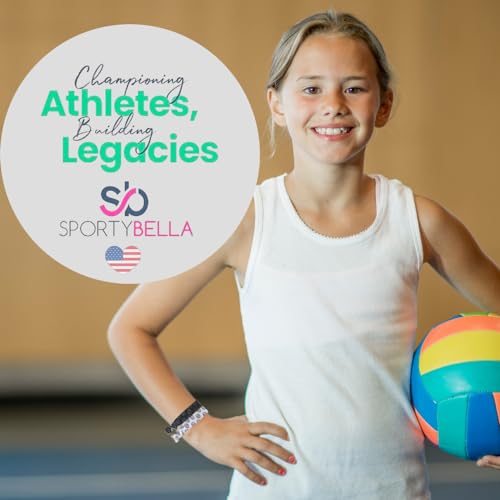 Infinity Collection SportyBella Girls Volleyball Hair Accessories - No Crease Elastics with Volleyball Design, Set of 7 for Games - Image 5