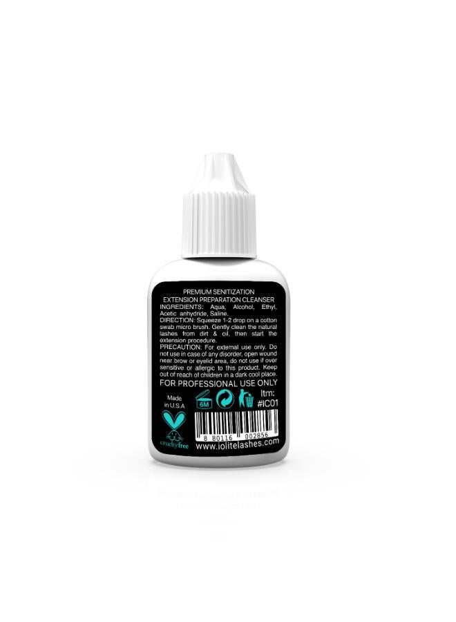 IOLITE Uv Lash Cleanser 15Ml Salon Formula Premium Sanitization Cleanser For Uv Lash Extension  Professional Lash Prep Solution Ic01Uv - Image 2