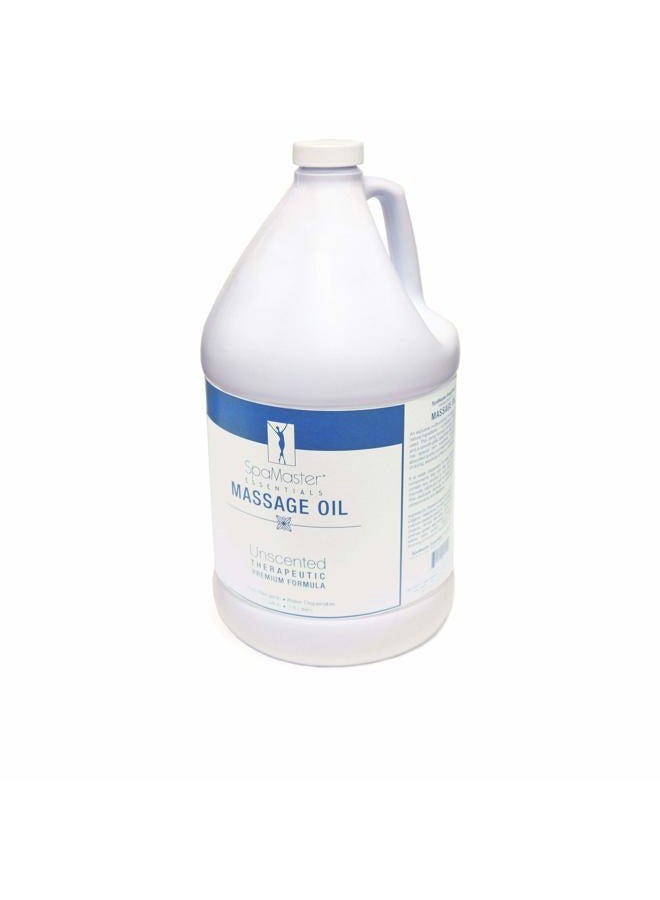Master Massage Organic, Unscented, Vitamin-Rich & Water-Soluble Massage Oil - 1 Gallon, 1count, Clear - Image 1