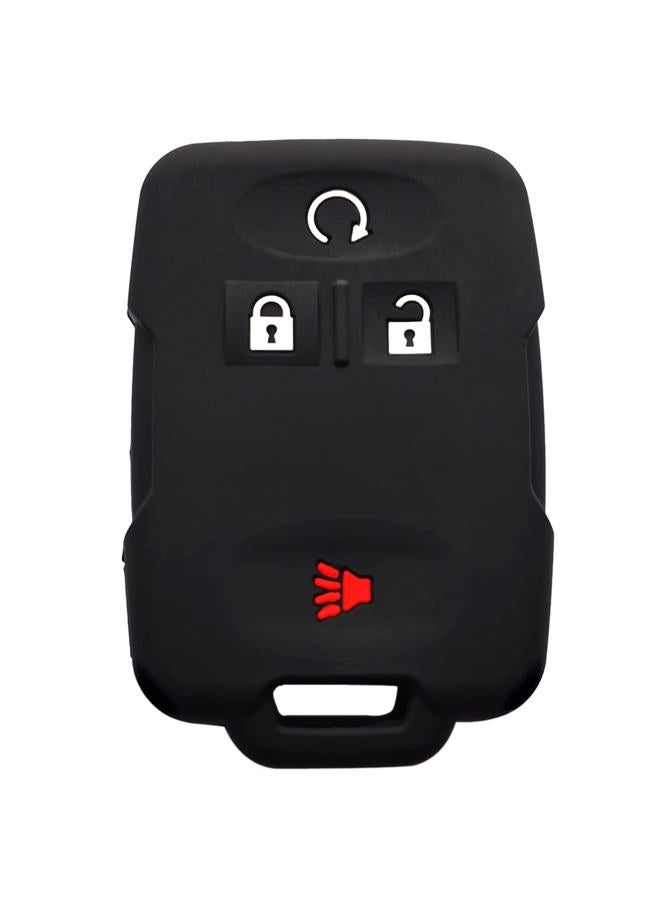 Coolbestda 4 Buttons Key Fob Cover Case Protector Remote Jacket Keyless Entry for 2019 2020 2021 Chevrolet Silverado 1500 2500 Colorado Tahoe Suburban GMC Sierra Yukon Canyon Cadillac M3N32337100  - Image 1