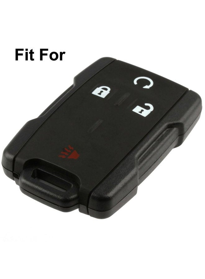 Coolbestda 4 Buttons Key Fob Cover Case Protector Remote Jacket Keyless Entry for 2019 2020 2021 Chevrolet Silverado 1500 2500 Colorado Tahoe Suburban GMC Sierra Yukon Canyon Cadillac M3N32337100  - Image 2
