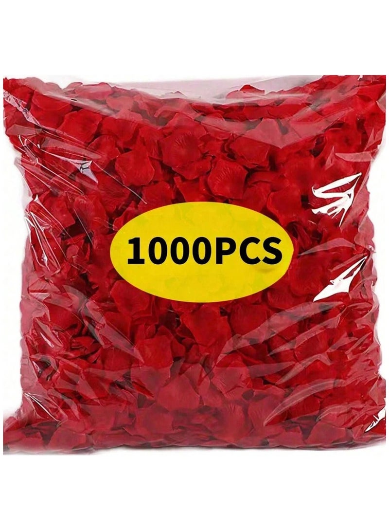 1000 pcs Romantic Design Non-woven Fabric Artificial Rose Petals for Party and Event Decoration - Image 1