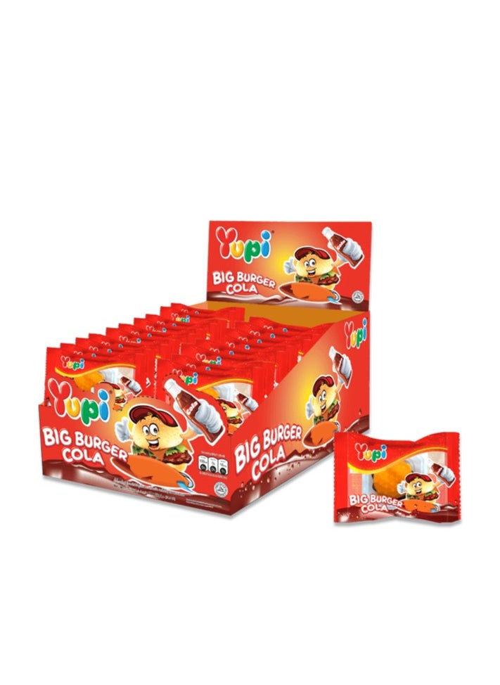 Yupi Yupi Jelly Big Burger Cola Jello Candy Box - 24 Pieces  - Image 2
