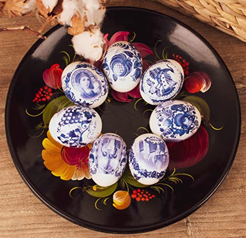 QG group Decorative Easter Egg Wraps Russian Icons Religious Orthodox Dying Kit Dye - Set Ukrainian Kit Sleeve Heat Shrink Wrap Pysanka Pysanky Supplies 21 Pcs in Pack - Image 2