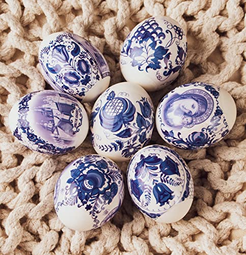 QG group Decorative Easter Egg Wraps Russian Icons Religious Orthodox Dying Kit Dye - Set Ukrainian Kit Sleeve Heat Shrink Wrap Pysanka Pysanky Supplies 21 Pcs in Pack - Image 3