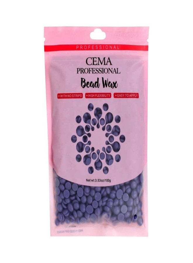 CEMA Professional Hard Wax Beads for Hair Remova | Strip-Free Microwave Wax for Face, Body, Bikini & Sensitive Skin | Easy to Apply, High Flexibility, Painless Waxing (100 Grams, Lavender Wax) - Image 1