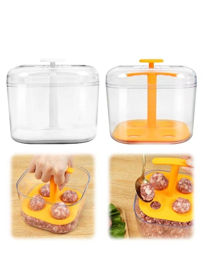 Acrylic Meatball Maker: Shape meatballs in a second like a pro! Say goodbye to messy hand-forming! With this transparent meatball maker, you'll get perfectly shaped meatballs with ease. - Image 1