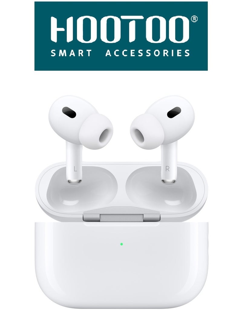 HooToo - HooToo earbuds Pro EP-76 with Charging Case with Lightning Port, Powerful Bass, and Clear Microphone. White - Image 1