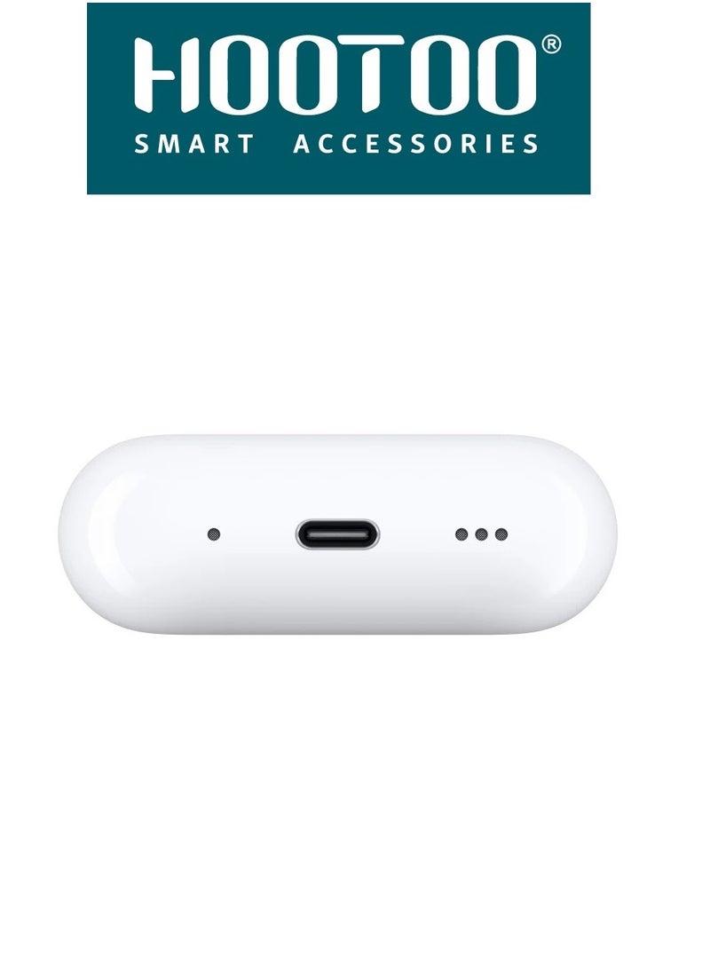 HooToo - HooToo earbuds Pro EP-76 with Charging Case with Lightning Port, Powerful Bass, and Clear Microphone. White - Image 1