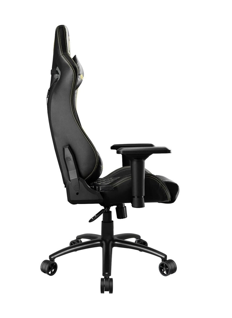 Cougar - Cougar Outrider S Gaming Chair, Premium Pvc Leather, 180º Reclining​, Height Adjustment, 4D Adjustable Armrest, Full Steel Frame, Extra Large 3” Caster Wheels - Royal Black - Image 1