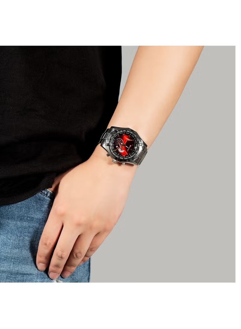 Genérico Gift Set Men's Watch 3 Piece Set Watch with Pen Button Set - Image 4