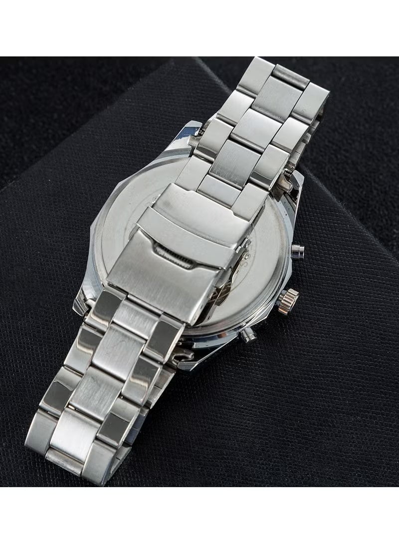 Genérico Gift Set Men's Watch 3 Piece Set Watch with Pen Button Set - Image 3