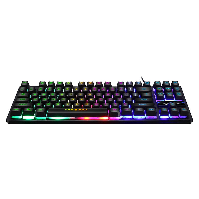 GK-10 USB Wired 87 Keys Ergonomic Gaming Keyboard - Image 3