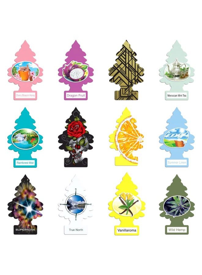 Little Trees Home and Car Air Fresheners 12 Pack Vacation Pack Ultra Rare Scents - Image 1