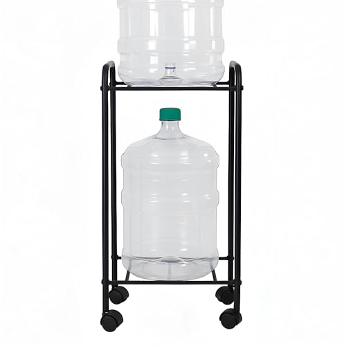 RISSACHI® Water Can Stand for 20 Litre Bottle | Strong Water Stand for 20L Bottle | Durable Water Dispenser Stand for Home with Heavy-Duty Rust-Proof Rack with 360° Wheels Universal Bottle Stands - Image 1