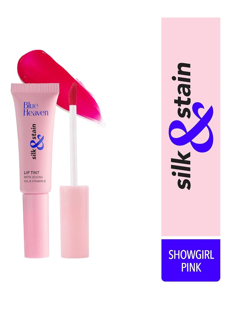 Blue Heaven - Blue Heaven Silk & Stain Lip Tint, With Jojoba Oil & Vitamin E, Long Lasting, Non Sticky, Transfer Proof Formula, Natural Finish, Show Girl Love,8ml - Image 1