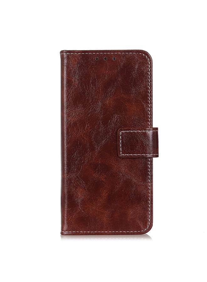 erorex Case For Motorola Moto E40/E20/E30/Lenovo K14 Plus Retro Crazy Horse Texture Horizontal Flip Leather Phone Case - Image 2