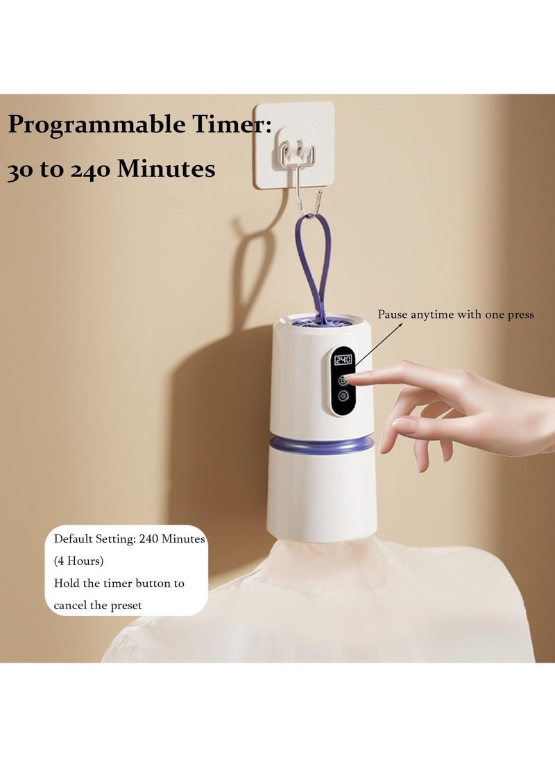 general Portable dryer, 360° hot air technology and drying bag, silent mini dryer, 30-240 minute timer, suitable for travel, apartments, RVS and dormitories - Image 5