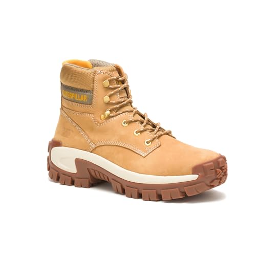 Cat Footwear Men's Invader Hi Steel Toe Construction Boot, HONEY RESET, 12 W - Image 3