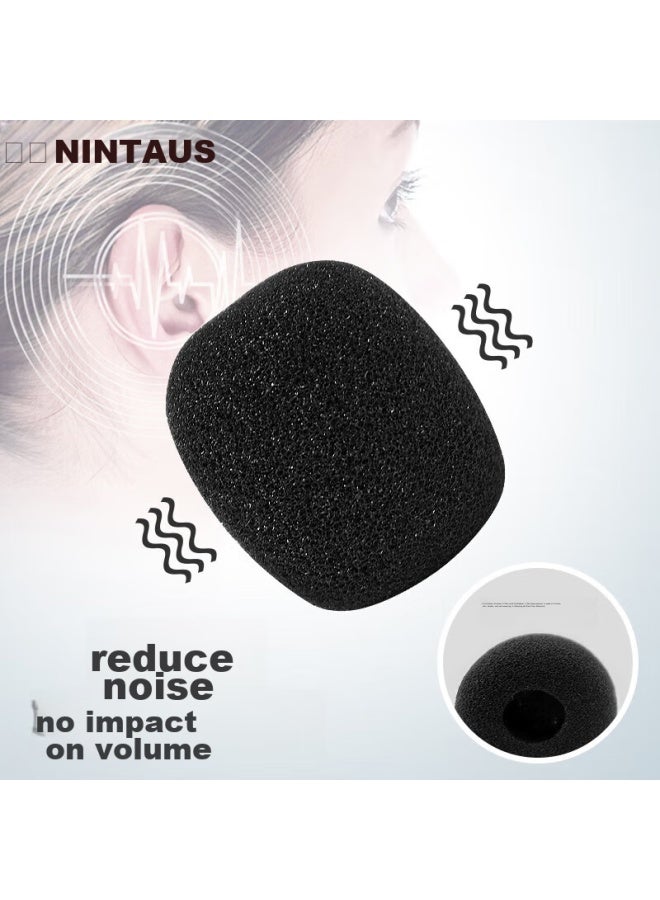 Nintaus Small Honey Head-mounted Microphone Amplifier, Microphone Windshield, Foam Protective Cover, Earphone Clip, Computer Microphone, Universal Windproof, Noise-proof, Protective Cover, Sm2, 5-pack - Image 3