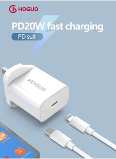 HOGUO Power Charger USB Port PD Output White  - Image 5