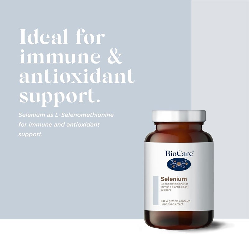 BioCare Selenium Selenomethionine for Immune Antioxidant Support 120 Capsules - Image 2