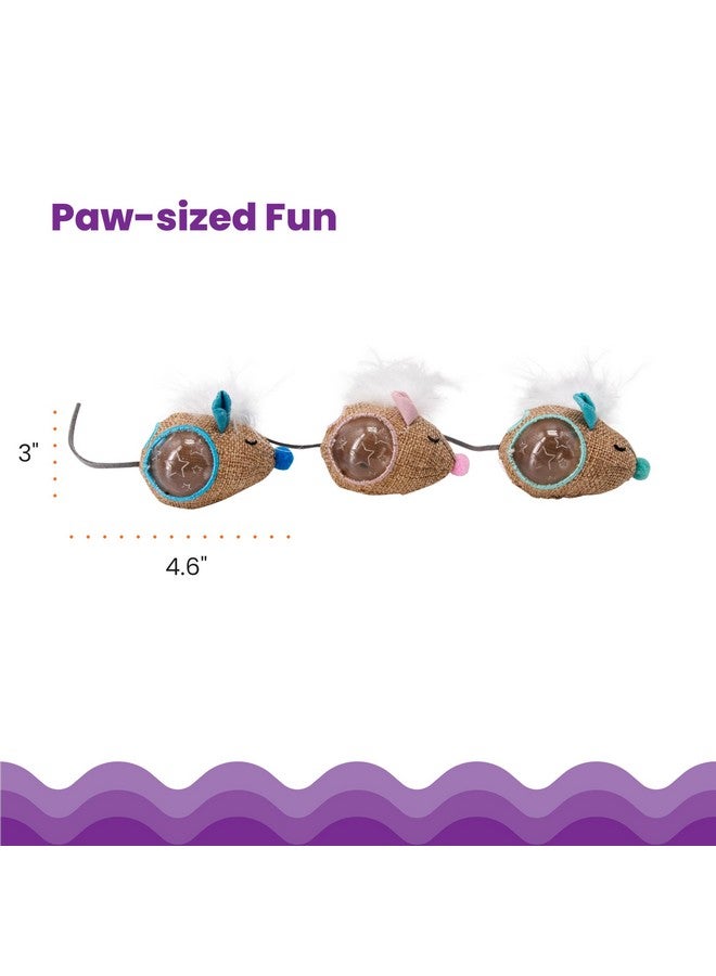 Catstages Mousin' Around Hide 'N Treat Cat Toy, 3 Pack Treat-Dispenser Toys, Multicolored - Image 5