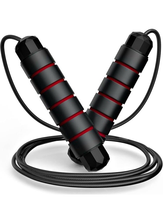 Lynacz Original Tangle-Free Rapid Speed Jumping Rope Cable with Ball Bearings for Women, Men, and Kids, Adjustable Steel Jump Rope Workout with Foam Handles for Fitness, Home Exercise & Slim Body - Image 5