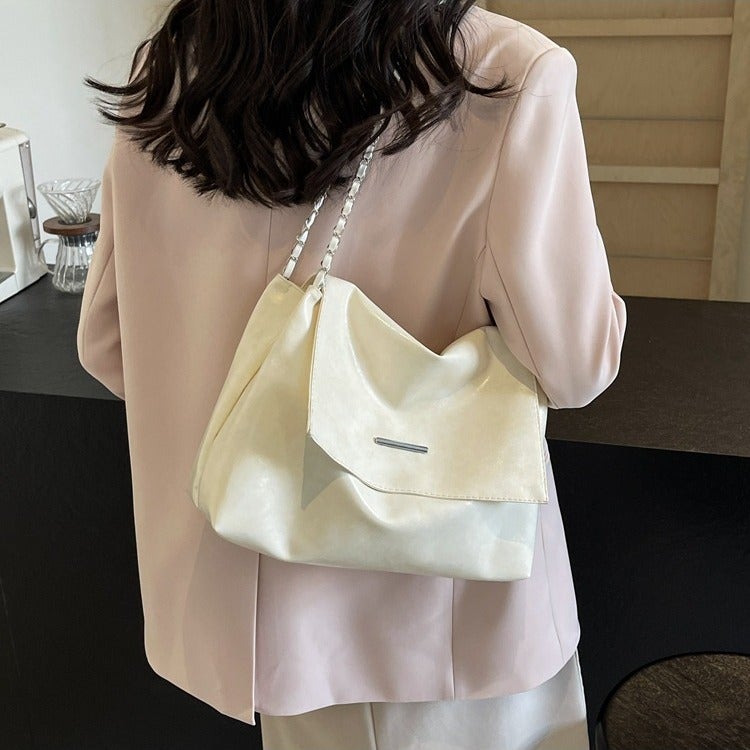 Autumn Simple Retro Tote Bag Casual Fashion Underarm Bag Niche High-End Handbag Bag For Women - Image 4