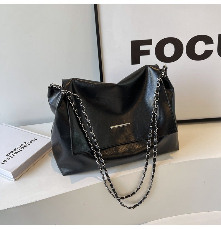 Autumn Simple Retro Tote Bag Casual Fashion Underarm Bag Niche High-End Handbag Bag For Women - Image 1