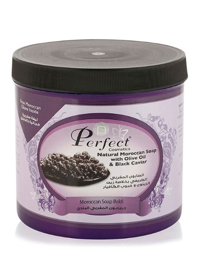 active max - Perfect Cosmetics Olive Oil & Black Caviar Natural Moroccan Soap 1000ml - Image 1